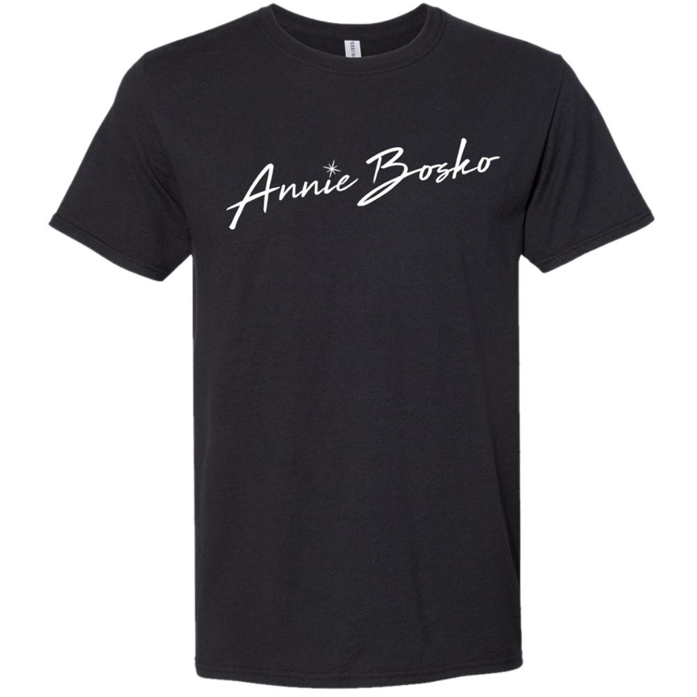 Annie Bosko Black Logo Tee