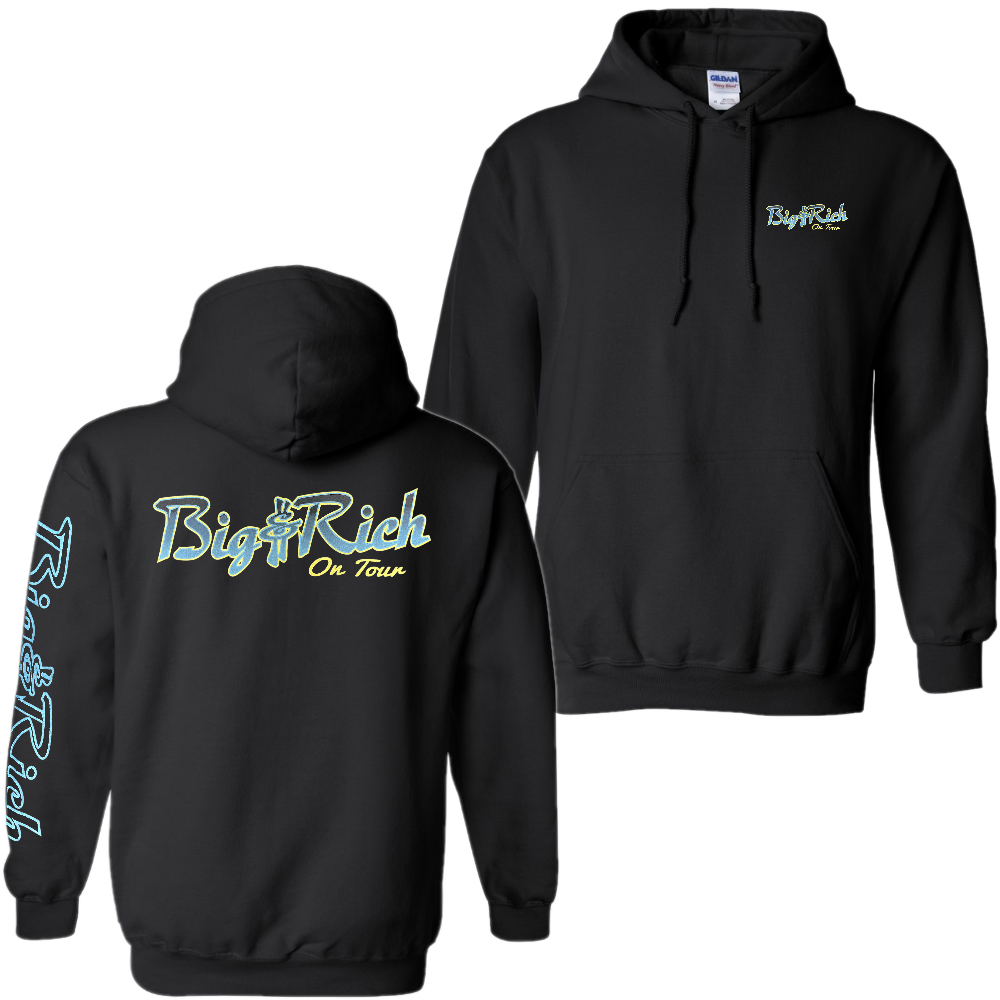 Big and Rich Black Pullover On Tour Hoodie Richards and Southern