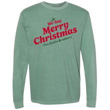 Load image into Gallery viewer, Gatlin Brothers Long Sleeve We Say Merry Christmas Tee
