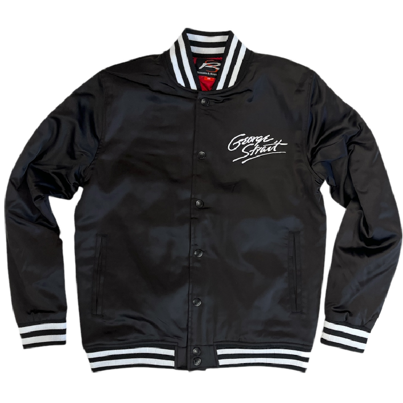 ジャケット・アウター Satin Over Jacket 36 Leder Fashions Men's Stylish 90s Texas Bomber Satin Jacket