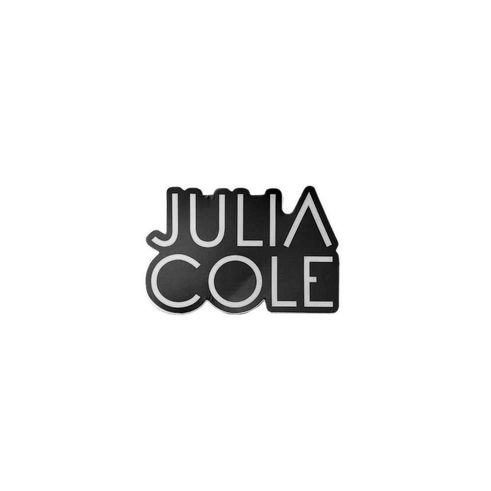 Julia Cole Die Cut Logo Vinyl Sticker