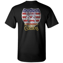 Load image into Gallery viewer, The Goldens Black Hillbilly Hwy Tour Roadsign Tee
