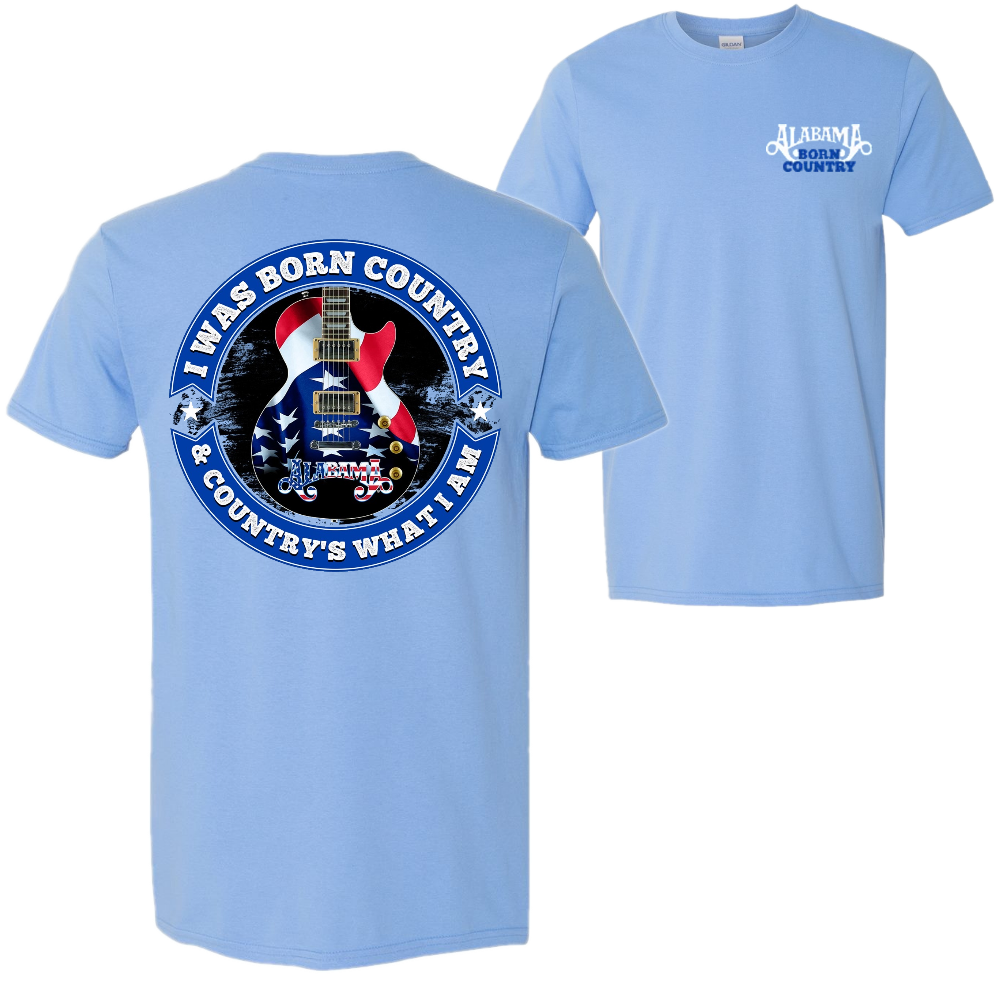 Alabama Carolina Blue Born Country Tee – Richards and Southern