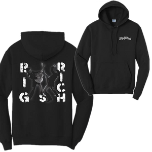 Big and Rich Black Pullover Duotone Hoodie