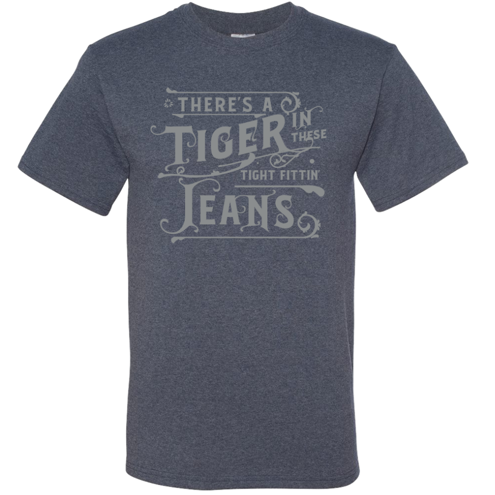 Conway Twitty Tight Fittin' Jeans Vintage Heather Blue Tee Richards