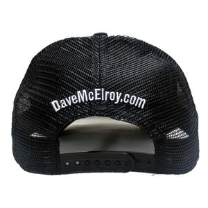 Dave McElroy White and Black Trucker Hat