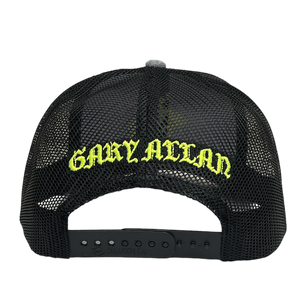 Gary Allan Heather Grey and Black Neon Ballcap