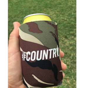 Hashtag Country Camo Can Koozie
