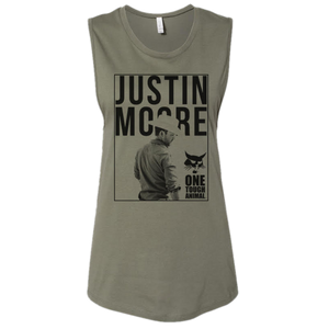 Justin Moore Military Green Muscle Tank