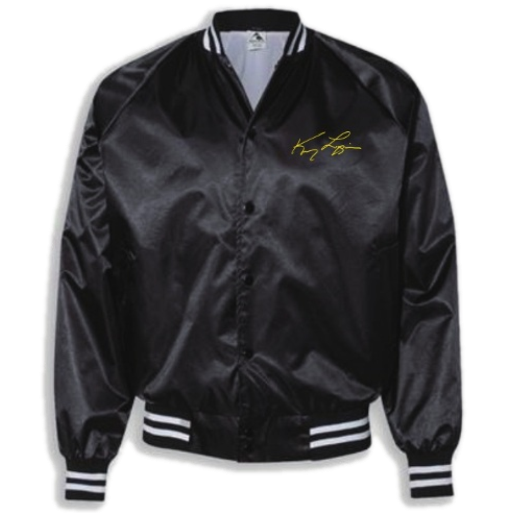 Satin 2025 jacket black