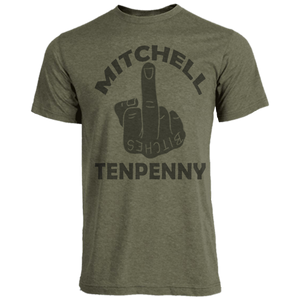 Mitchell Tenpenny Heather Military Green Finger Tee