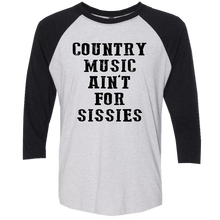 Load image into Gallery viewer, Tyler Farr Heather White and Black Sissies Raglan
