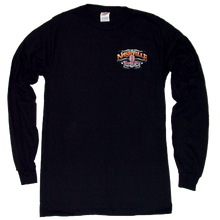 Load image into Gallery viewer, Nashville Long Sleeve Black Tee- Front Left Chest
