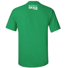 Load image into Gallery viewer, Nancy Grace Irish Green Tee- That&#39;s Off The Charts...
