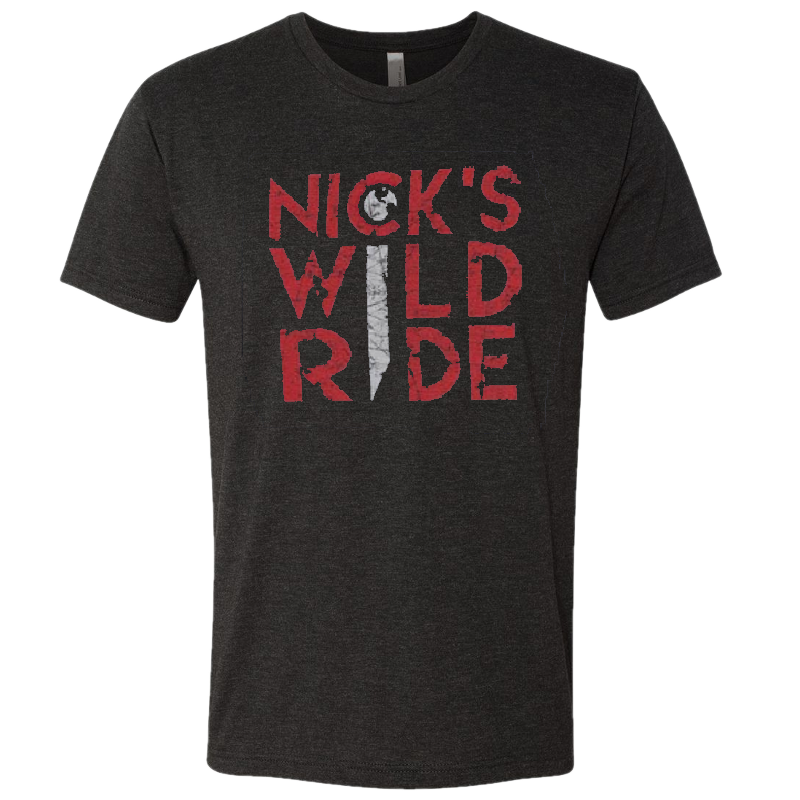 Nick's Wild Ride Vintage Black Tee