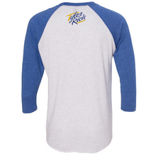 Load image into Gallery viewer, Tyler Rich Heather White and Royal Raglan Tee
