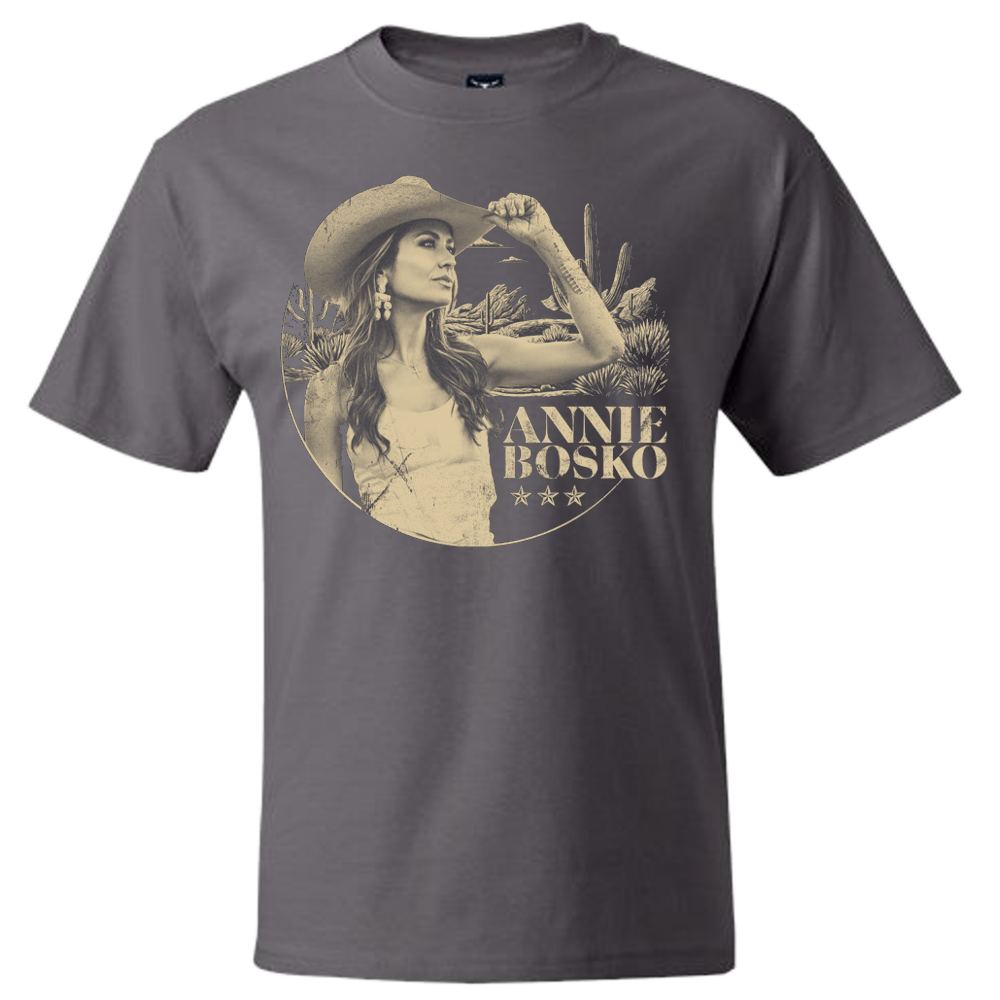 Annie Bosko Smoke Grey Photo Tee