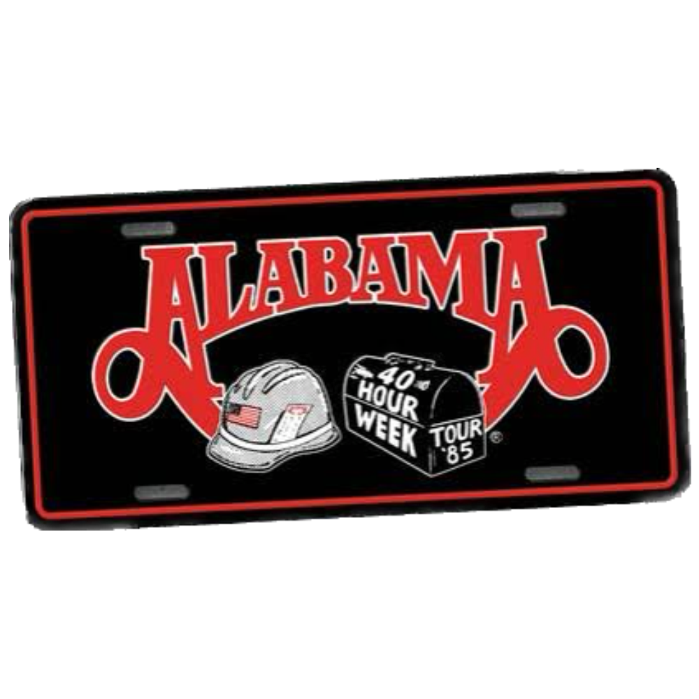 Alabama 40 Hour Week License Plate