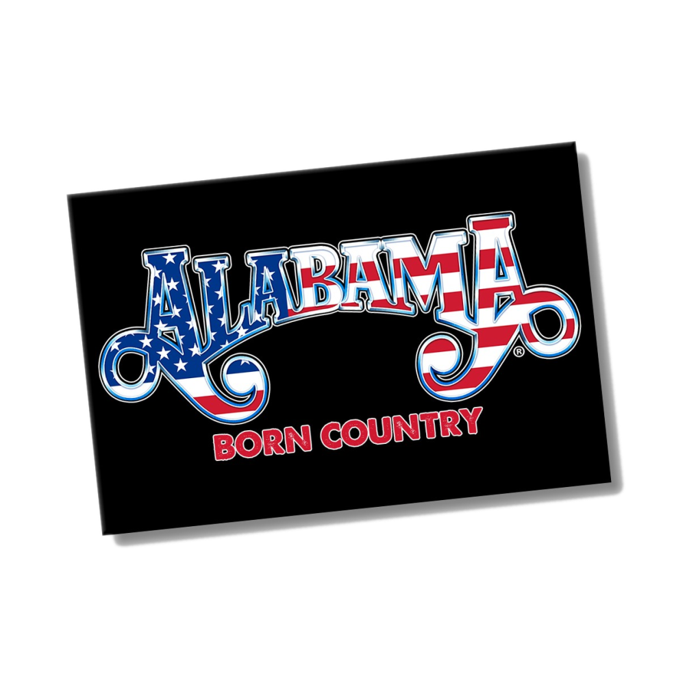 Alabama Born Country Flag Magnet – Richards and Southern