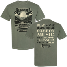 Load image into Gallery viewer, Alabama Moss Green Mountain Music Tee
