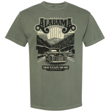 Load image into Gallery viewer, Alabama Moss Green Mountain Music Tee
