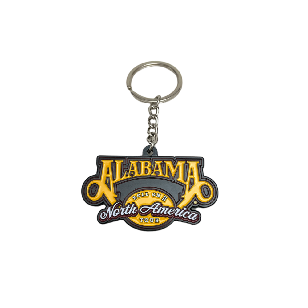 Alabama Roll On Tour Metal Keyring