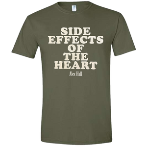 Military Green Side Effects of the Heart Tee