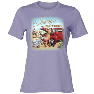 Bellamy Brothers Ladies Lavender Redneck Girls Tee