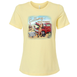 Bellamy Brothers Ladies Yellow Redneck Girls Tee