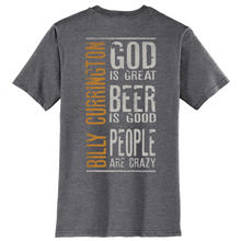 Load image into Gallery viewer, Billy Currington Heather Charcoal God is Great Tee
