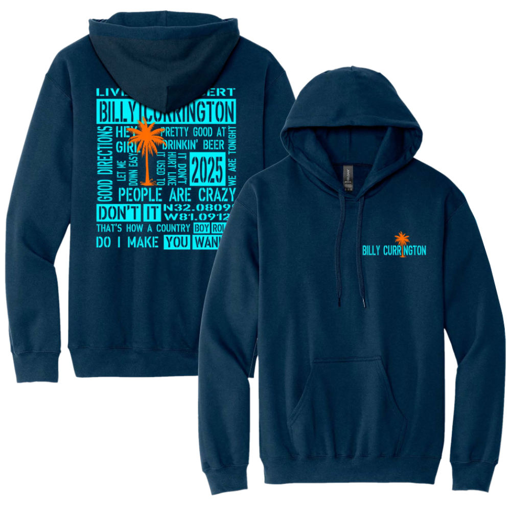 Billy Currington Navy Tour Hoodie