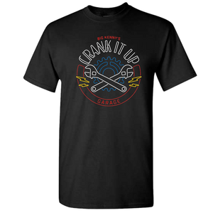 Crank It Up Black Neon Sign Tee