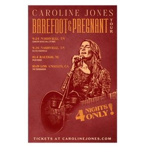 Caroline Jones Barefoot and Pregnant Poster