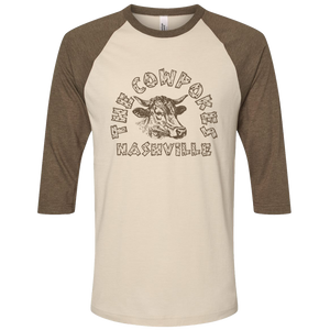 The Cowpokes Heather Raglan Tee