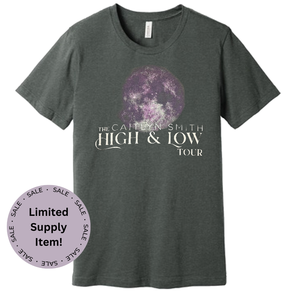 Caitlyn Smith Deep Heather High & Low Tee