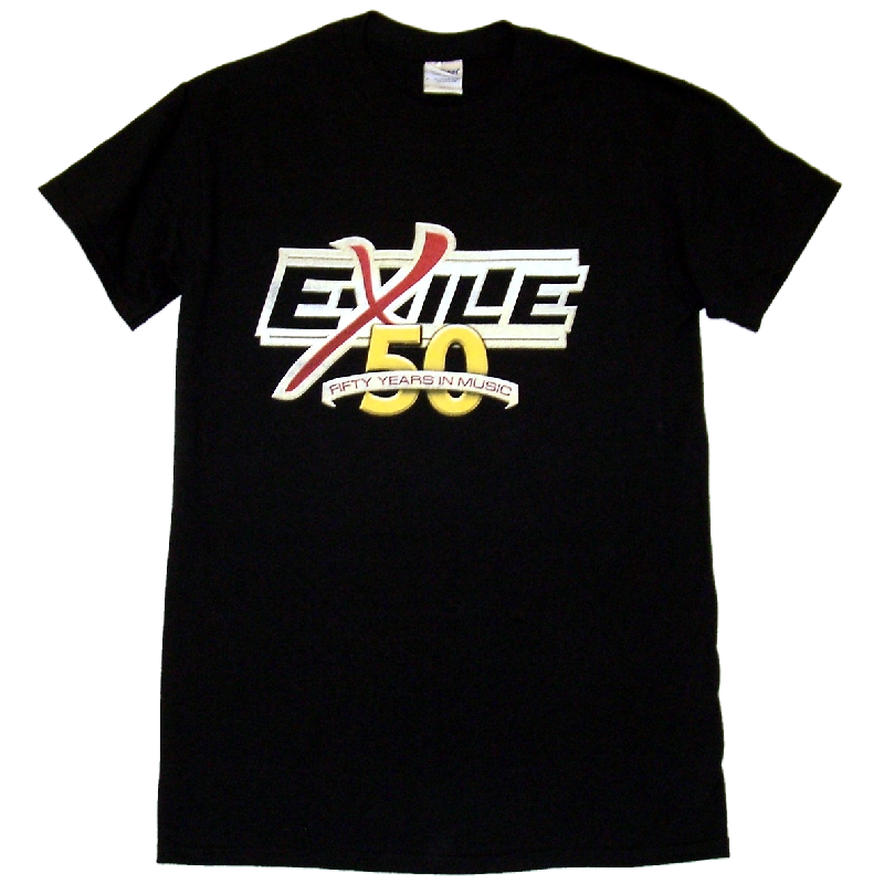 Exile Black 50 Years in Music Tee