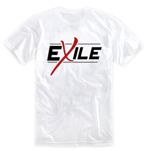 Exile White w/ Red Logo Tee