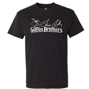 Gatlin Brothers Black Signature Logo Tee