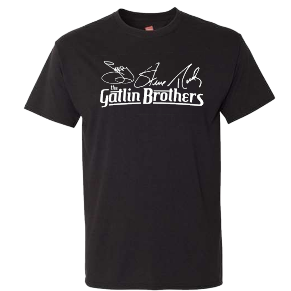 Gatlin Brothers Black Signature Logo Tee