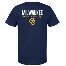 Load image into Gallery viewer, George Strait Navy Milwaukee, WI Event Tee
