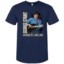 Load image into Gallery viewer, George Strait Navy Milwaukee, WI Event Tee
