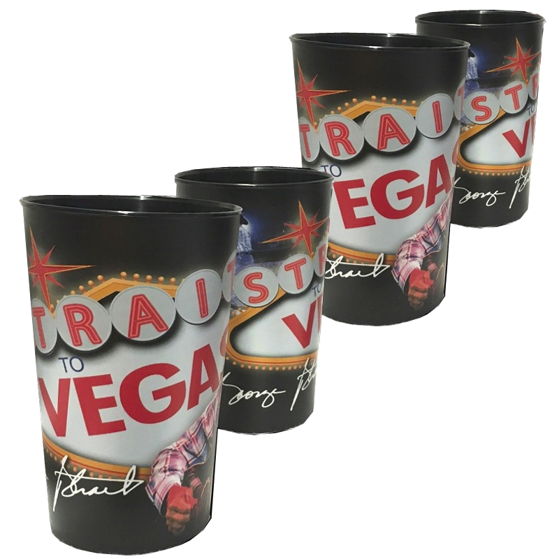 Strait To Vegas 4 Cup Set