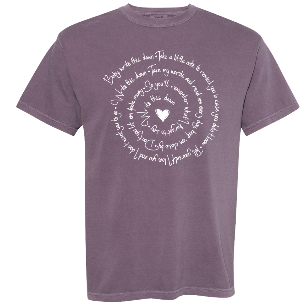 George Strait Wine Write This Down Tee