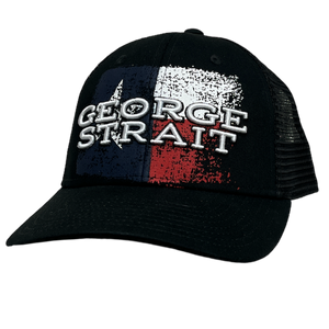 George Strait Black 3-D Logo Ballcap
