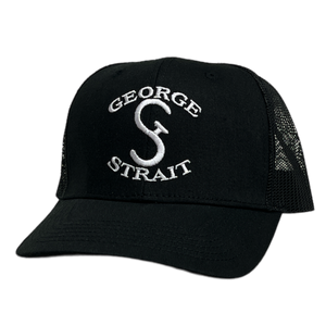 George Strait Black Logo Ballcap