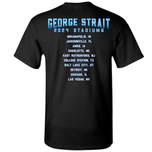 Load image into Gallery viewer, George Strait 2024 Black Photo Tour Tee

