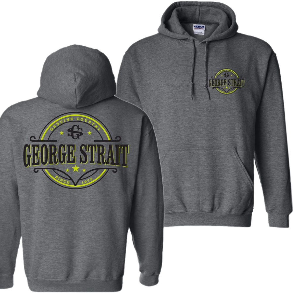 George Strait Dark Heather Pullover Hoodie