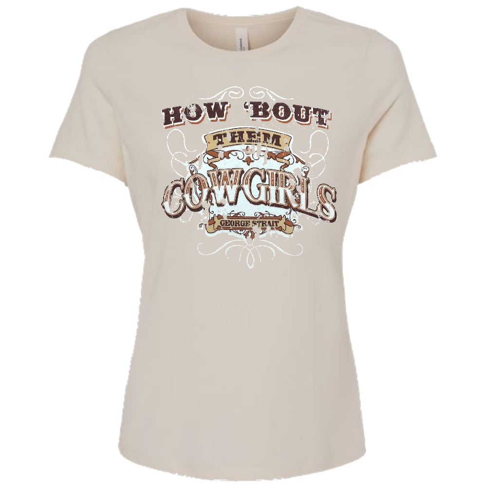 George Strait Ladies Tan Cowgirl Tee
