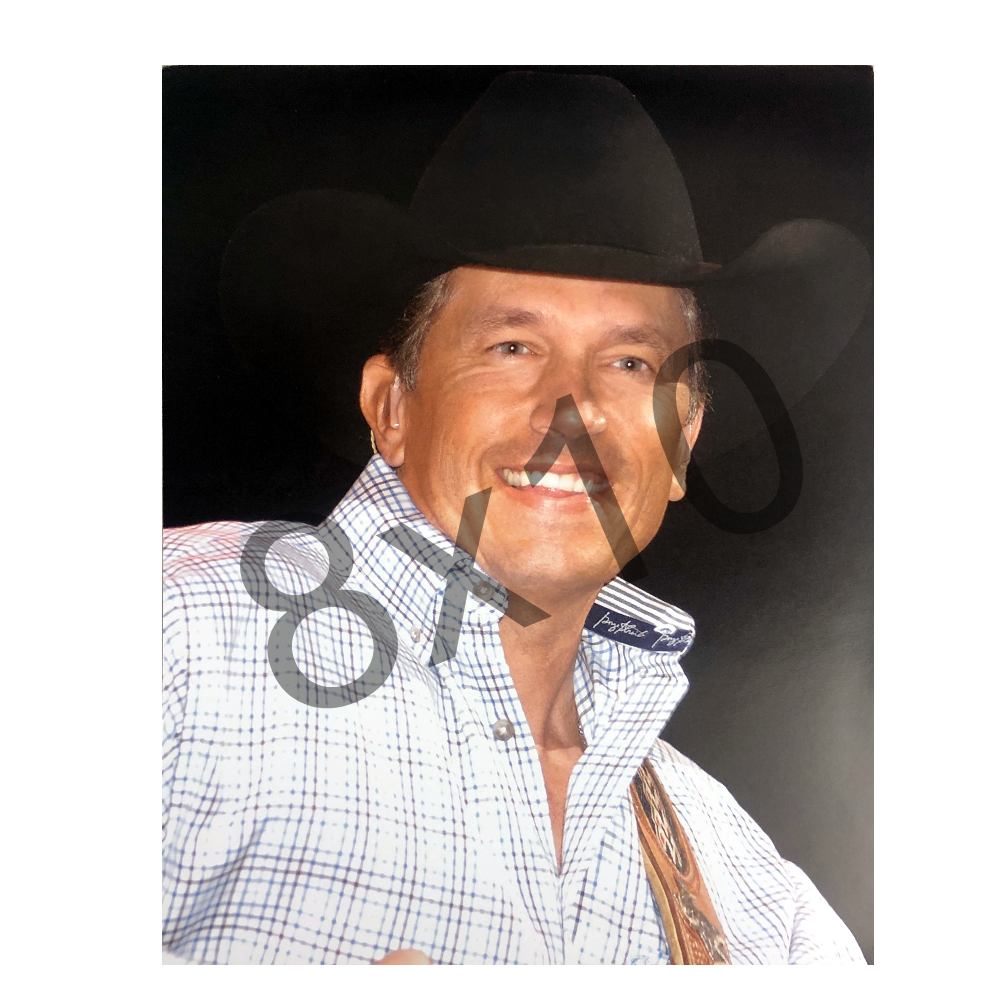 George Strait 8x10- White Shirt – Richards and Southern