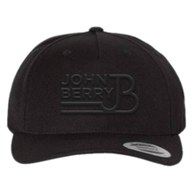 Load image into Gallery viewer, John Berry Black on Black Logo Hat

